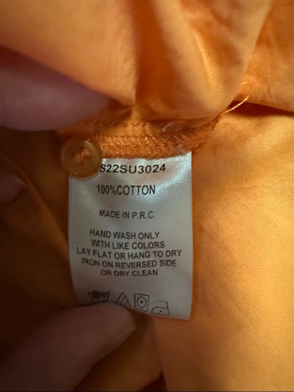 The Shirt by Rochelle Behrens Bright Orange Shirt - Picture 6 of 6